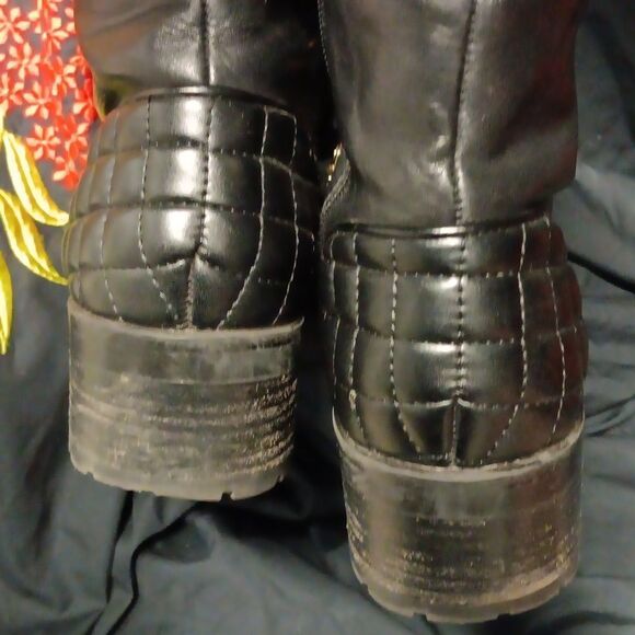 Karl Lagerfeld Paris "Pervot" Combat Fashion Leather Boots 9 - Picture 8 of 11